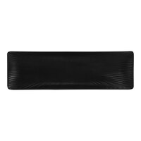 Cal-Mil Nomi 13" x 4" Black Rectangular Melamine Platter