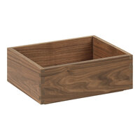 Cal-Mil Sydney 12" x 10" x 6" Walnut Display Box 23106-10126-78