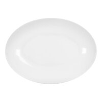 Cal-Mil Blanca 10 3/4" x 7 3/4" White Oval Melamine Platter