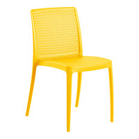 Lancaster Table & Seating Rio Sunshine Yellow Resin Side Chair