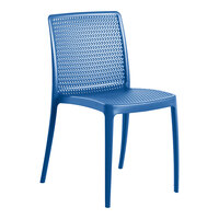 Lancaster Table & Seating Rio Sea Blue Resin Side Chair