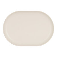 Cal-Mil Oslo 11" x 7" Ivory Oval Melamine Platter