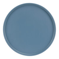 Cal-Mil Hudson 10 1/4" Stone Blue Low Rim Melamine Plate