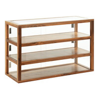 Cal-Mil Sydney 42" x 17" x 28" 3-Tier Walnut Bakery Display Case 22913-78