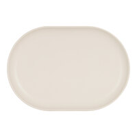 Cal-Mil Oslo 13" x 9" Ivory Oval Melamine Platter