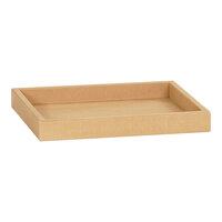 Cal-Mil Renew 11 3/4" x 9 3/4" x 1 1/2" Faux Wood Room Service Tray 23436-122