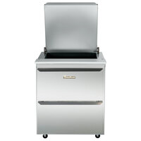 Traulsen UST279-D-SB 27" 2 Drawer Stainless Steel Back Refrigerated Sandwich Prep Table