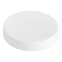 58/400 Smooth Unlined White Lid - 100/Pack