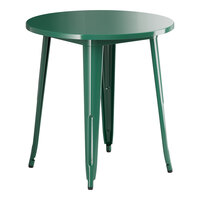 Lancaster Table & Seating Alloy Series 30" Round Emerald Green Standard Height Outdoor Table