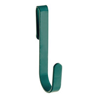 Regency 2 1/4" x 3 1/2" Small Green Snap-On J-Hook for Wire Shelving