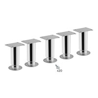 Avantco 17817659LEG5 Adjustable Seismic Leg Kit for SS-PT, HBB, GF, and APT Series - 5/Pack