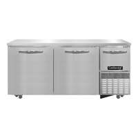 Continental Refrigerator FA68N-U 68" Low Profile Front Breathing Undercounter Freezer with 2 Full Doors and 1 Half Door - 22 Cu. Ft.