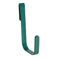 Regency 2 1/4" x 3 1/2" Large Green Snap-On J-Hook for Wire Shelving