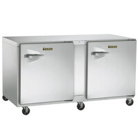 Traulsen UHT60-RR-SB 60" Undercounter Refrigerator with Right Hinged Doors and Stainless Steel Back