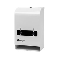 Hospeco Evogen EVNT4 Series EVNT4 Mini White Metal Surface-Mounted No-Touch No Coin Sanitary Napkin / Tampon Dispenser