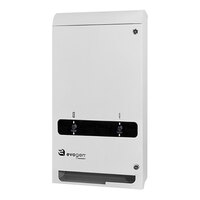 Hospeco Evogen EVNT3 Series EVNT3-WM White Metal Surface-Mounted No-Touch No Coin Sanitary Napkin / Tampon Dispenser