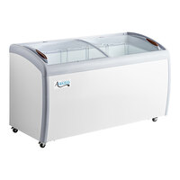 Avantco DFC16-HCL 60 1/4" Customizable Vinyl Curved Top Display Ice Cream Freezer