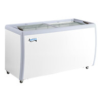 Avantco DFF16-HCL 60 1/4" Customizable Vinyl Flat Top Display Ice Cream Freezer