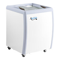 Avantco DFF6-HCL 26 3/16" Customizable Vinyl Flat Top Display Ice Cream Freezer