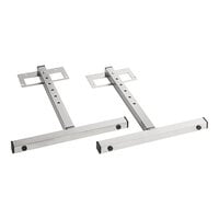 ServIt 423SPSWTLEG Adjustable 10"-16" Stainless Steel T-Style Legs for Strip Warmers - 2/Set