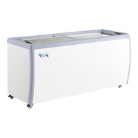 Avantco DFF20-HCL 70 7/8" Customizable Vinyl Flat Top Display Ice Cream Freezer