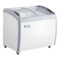 Avantco DFC9-HCL 39" Customizable Vinyl Curved Top Display Ice Cream Freezer