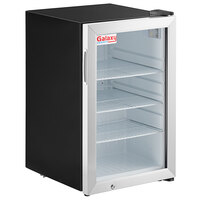 Galaxy CRG-3 Customizable Vinyl Black Countertop Display Refrigerated Merchandiser - 2.5 cu ft.