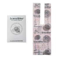 Hospeco Scensibles 50-Count 3 3/8" x 2" x 9 3/4" Scented Sanitary Napkin Disposable Bags - 24/Case