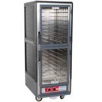 Metro C539-HDC-L-GY C5 3 Series Heated Holding Cabinet with Clear Dutch Doors - Gray