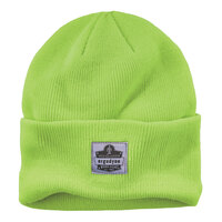 Ergodyne N-Ferno 6806 Hi-Vis Lime Cuffed Rib Knit Winter Hat 16806