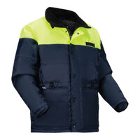 Ergodyne N-Ferno 6476 Navy / Hi-Vis Yellow Insulated Freezer Jacket with Reflective Accents 41258 - 4X