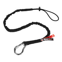 Ergodyne Squids 3100 Black 10 lb. Tool Lanyard with Carabiner and Cinch Loop 19002