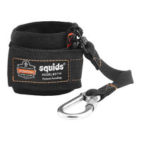 Ergodyne Squids 3114 Black 3 lb. Pull-On Wrist Tool Lanyard with Carabiner 19056