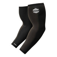 Ergodyne Chill-Its 6690 Black Performance Knit Evaporative Cooling Arm Sleeves 12384 - Large