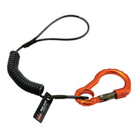 Ergodyne Squids 3156 2 lb. Coiled Tool Lanyard with Single Carabiner 19161