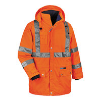 Ergodyne GloWear 8385 Type R Class 2 / Class 3 Hi-Vis Orange 4-in-1 Winter Jacket / Parka