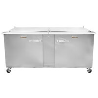 Traulsen UST7230-LR 72" 1 Left Hinged 1 Right Hinged Door Refrigerated Sandwich Prep Table