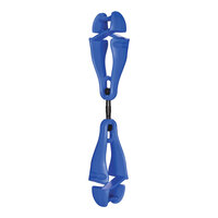 Ergodyne Squids 3420 Blue Swivel Glove Clip Holder with Dual Clips 19417