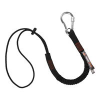 Ergodyne Squids 3105 Black 15 lb. Tool Lanyard with Carabiner and Cinch Loop 19005