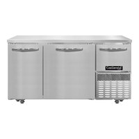 Continental Refrigerator FA60N-U 60" Low Profile Front Breathing Undercounter Freezer with 2 Full Doors and 1 Half Door - 19 Cu. Ft.