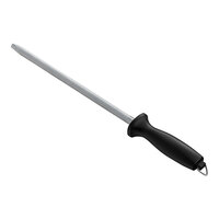 Choice 10" Round Stainless Steel Sharpening Rod with Plastic Handle