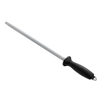 Choice 12" Round Stainless Steel Sharpening Rod with Plastic Handle