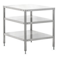 Hobart CUTTER-TABLE4 27" x 32" Table with 2 Shelves for Food Cutters