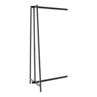 Econoco APFS96AOMAB Aspect 47" x 32 5/16" x 96" Matte Black Steel Add-On Kit for APFS96MAB