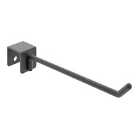 Econoco Floor 6" Black Matte Metal Saddle-Mount Display Hook for Select Merchandisers APHK6MAB