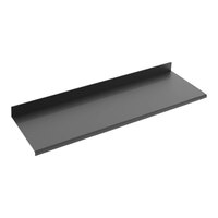 Econoco Aspect 11" x 4" Matte Black Steel Saddle-Mount Shoe Shelf for Select Merchandisers APFWSLFMAB