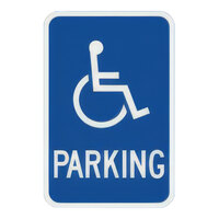 Lavex 18" x 12" Reflective Aluminum Handicapped "Parking" Safety Sign