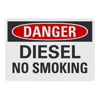 Lavex Non-Reflective Plastic "Danger / Diesel / No Smoking" Safety Sign