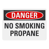 Lavex Non-Reflective Plastic "Danger / No Smoking / Propane" Safety Sign