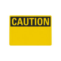 Lavex Non-Reflective Adhesive Vinyl "Caution / (Blank)" Safety Label